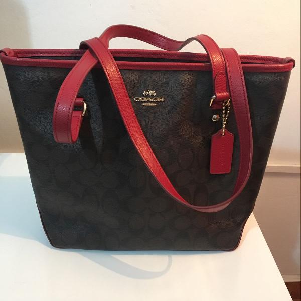 bolsa coach original couro