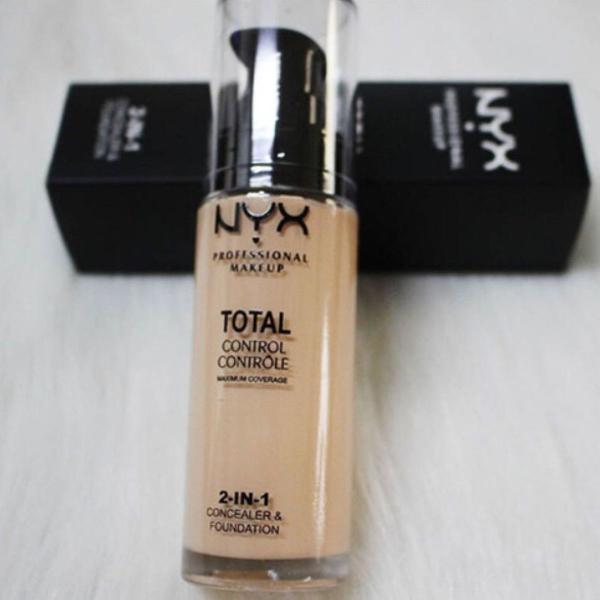 corretivo e base nyx total control foundation 2em1