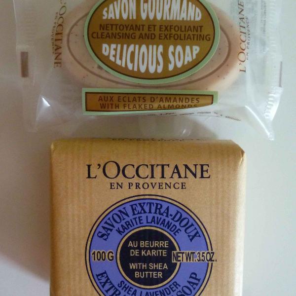 dupla de sabonetes maravilhosos l'occitane