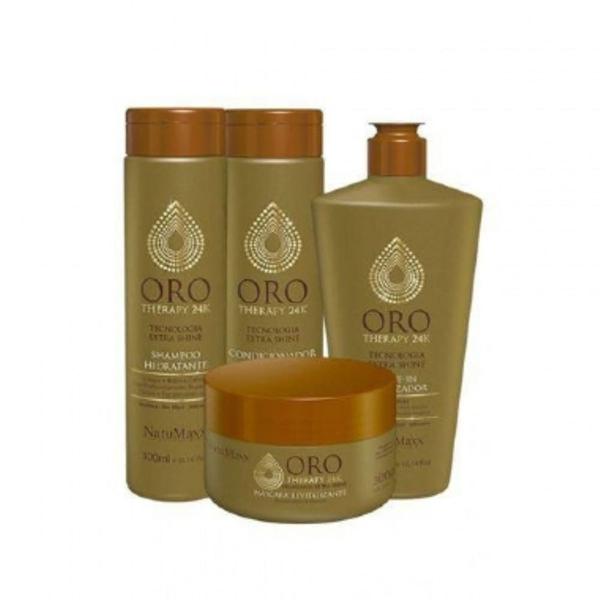 kit oro therapy (4 produtos 4x300ml) - natumaxx