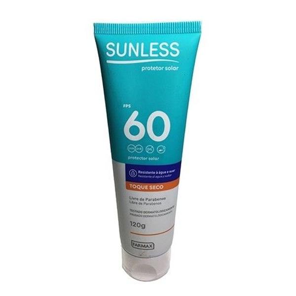 protetor solar sunless - toque seco fps 60 - 120g