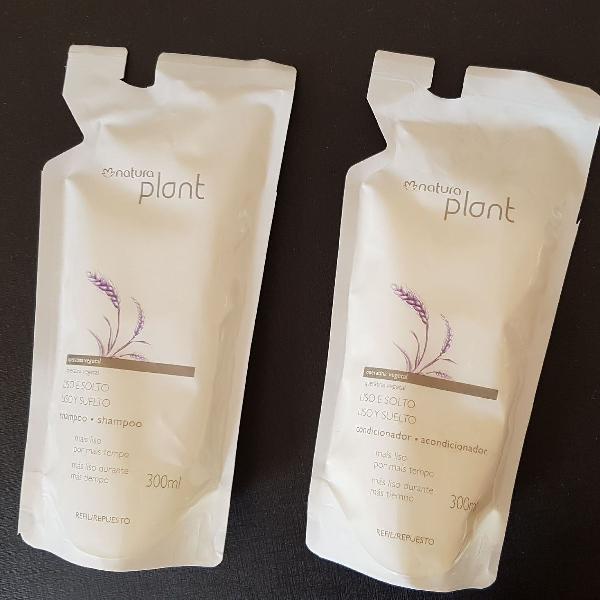 shampoo e condicionador natura plant queratina vegetal