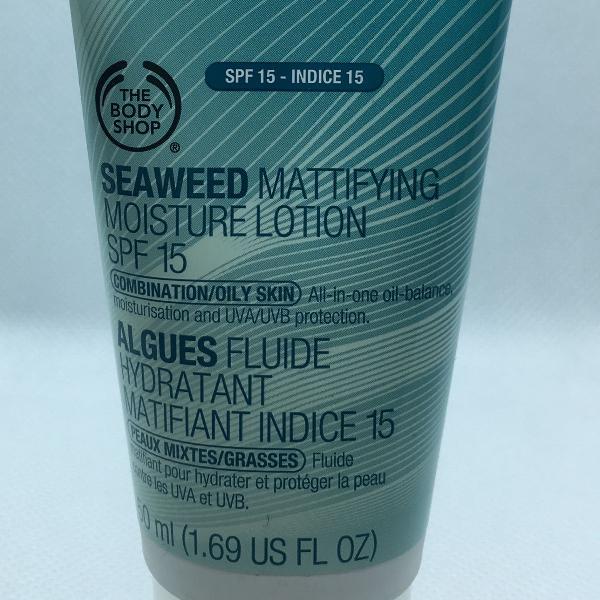 the body shop - seaweed - mattifying moisture lotion spf 15