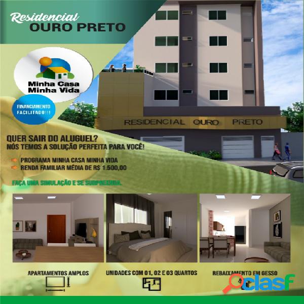 Residencial Ouro Preto de frente ao colégio