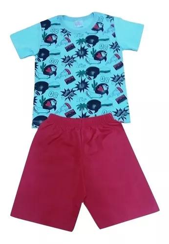 Kit 03 Conjuntos Infantil Menino Verão Roupa Criança