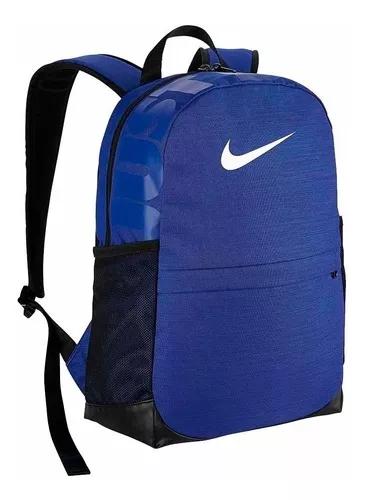 Mochila Escolar Masc. Nike Brasilia Ba5473480 Azul Original