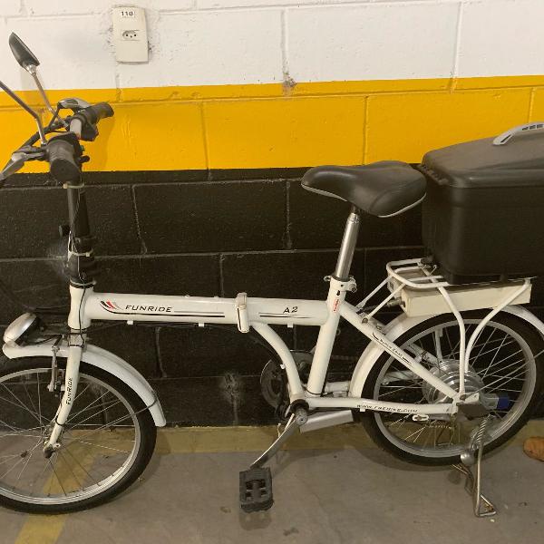 bike eletrica dobrável funride pouco uso