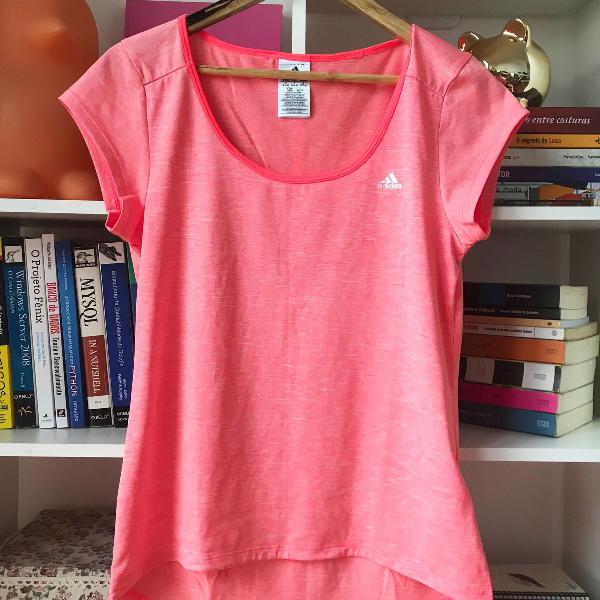 camiseta academia adidas rosa neon