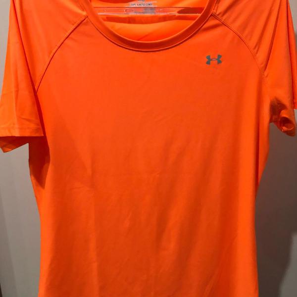 camiseta esportes laranja feminina m underarmour