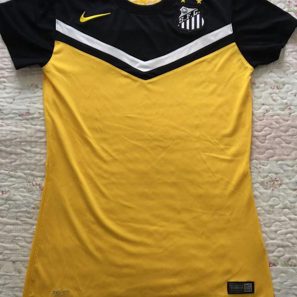 camiseta santos amarela