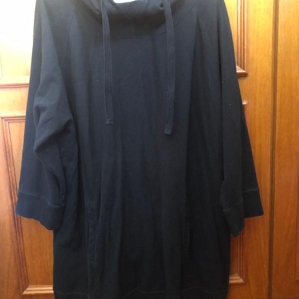 casaco moleton gap preto tamanho xl