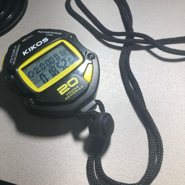 cronômetro digital kikos - 20 voltas