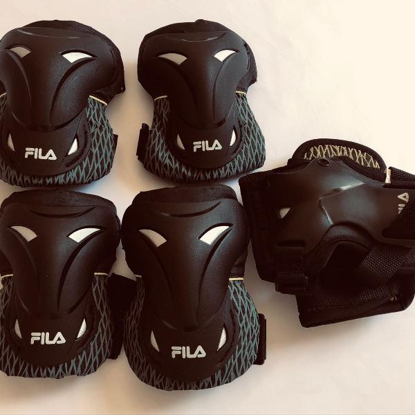 kit de proteção fila fitness. tamanho m