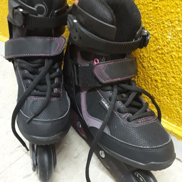 patins + capacete (semi novo!)