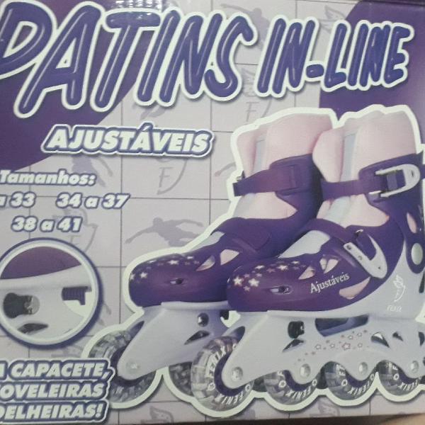 patins in-line roxo