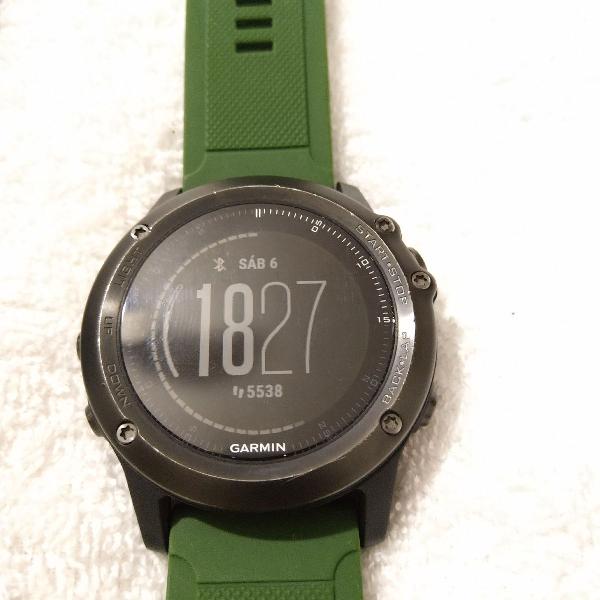 relógio garmin fênix hr3 safira 51mm