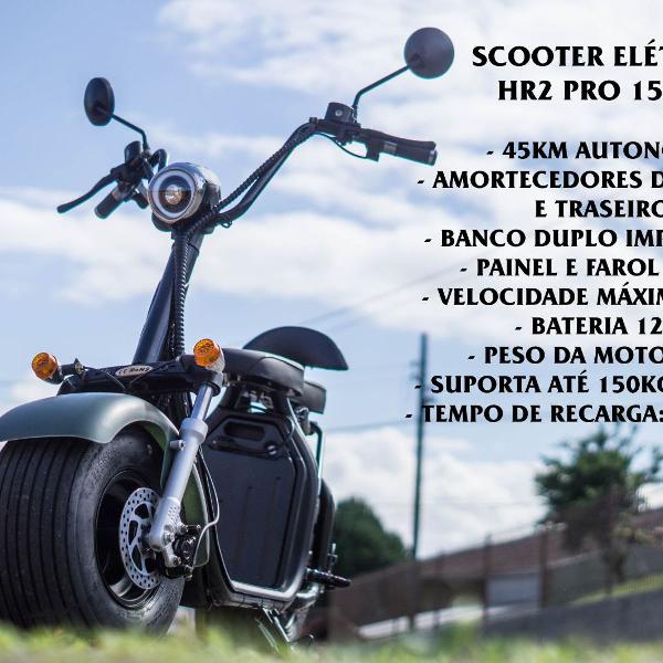 scooter elétrica hr2 pro 1500w citycoco 3pluscoco ecologica