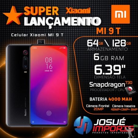 Lancamento Xiaomi - Mi 9 T 128Gb/64Gb Black + Pronta Entrega