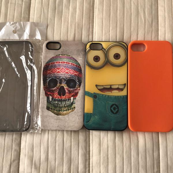 4 capinhas p iphone 5/5S
