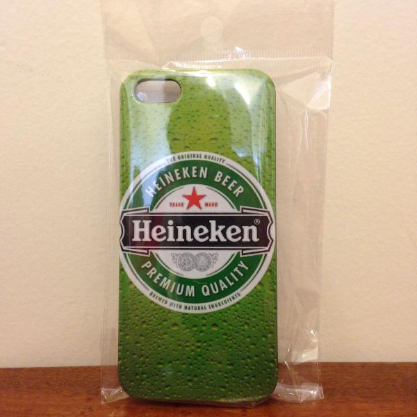 Capa para Iphone 5 / 5s Heineken Premium Quality + brinde