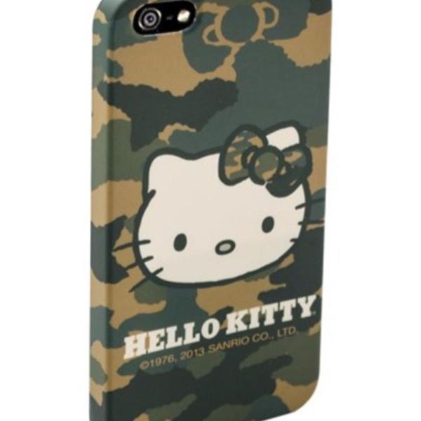 Capinha Hello Kitty camuflada para iphone se, 5s e 5
