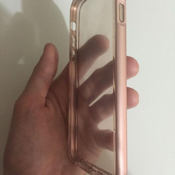 Capinha rosé Iphone 6 e 6s