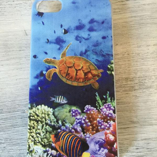 Case iPhone 5/5S fundo do mar e preta com brilho