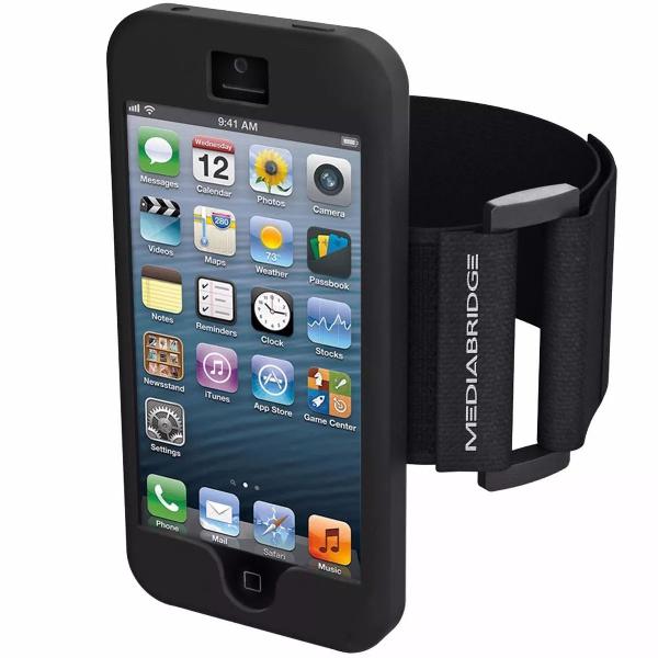 braçadeira armband para iphone 4 e 4s da mediabridge