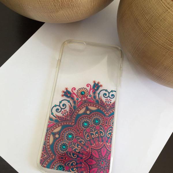 capa case iphone 6 plus swaroviski mandala