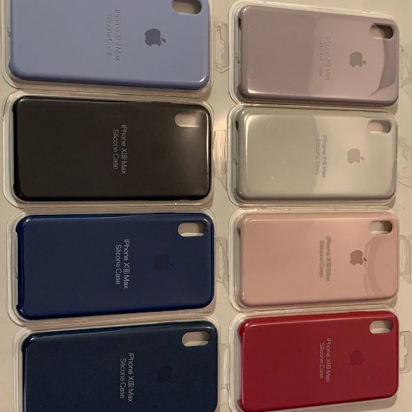 capa case iphone xs max silicone original apple