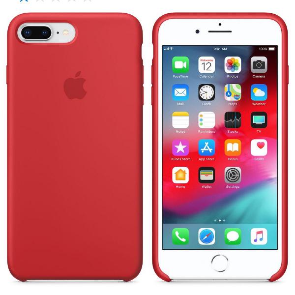 capa de silicone apple original para iphone 7 plus e 8 plus.