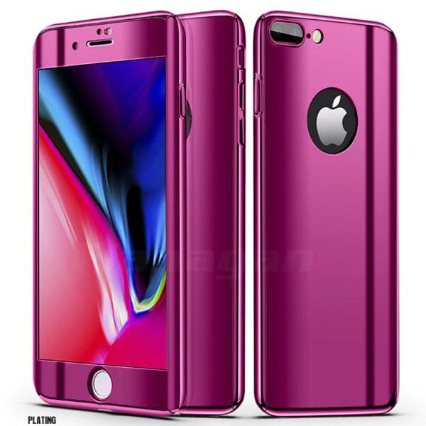 capa iphone 7 8 roxo escuro espelhado frente e verso +