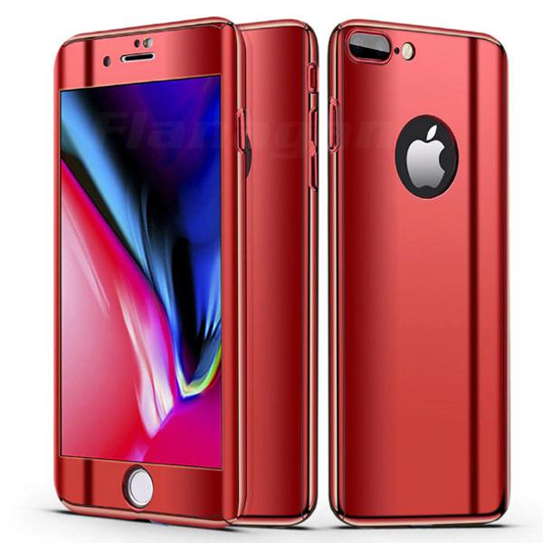 capa iphone 7 8 vermelho espelhado frente e verso +