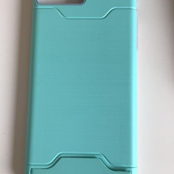 capa iphone 7 plus com suporte e porta cartão