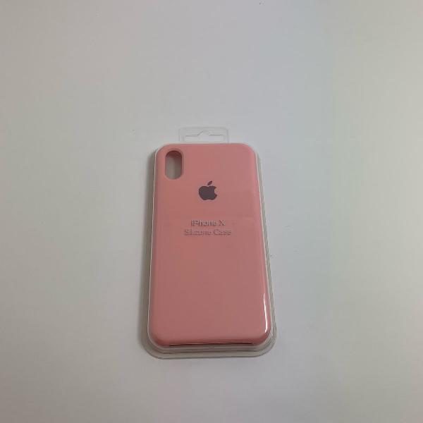 capa para iPhone X - rosa bebê
