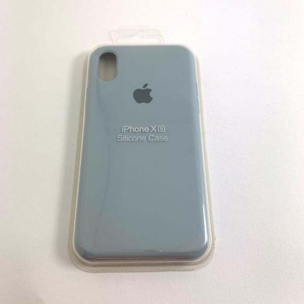 capa para iPhone XS - azul acizentado