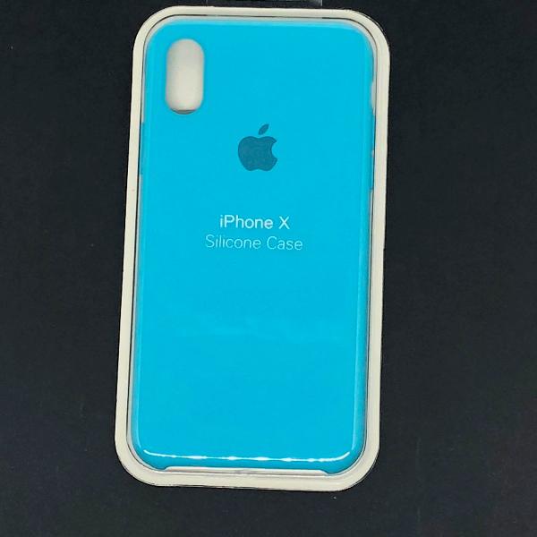 capa para iphone x - azul céu