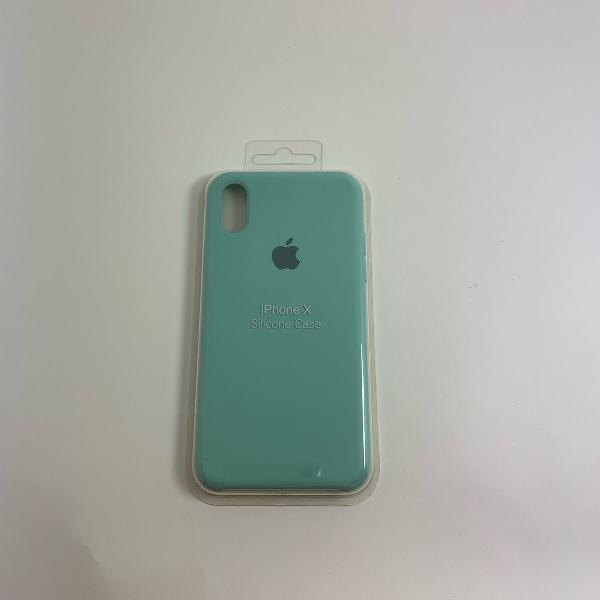 capa para iphone x - verde claro