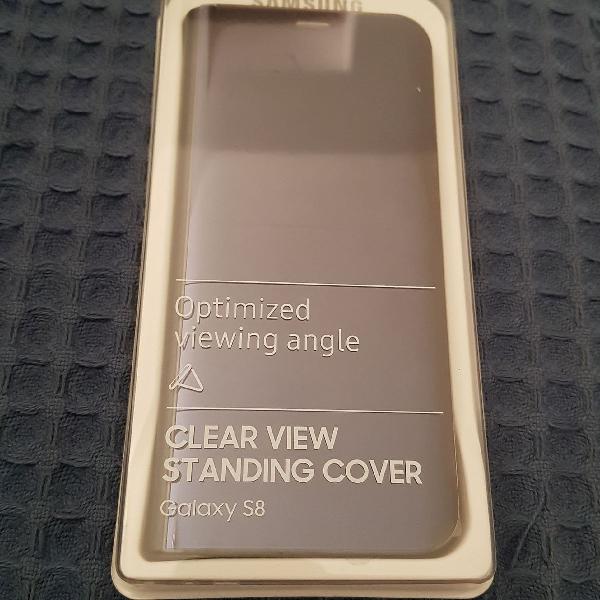 capa s8 clear view standing cover