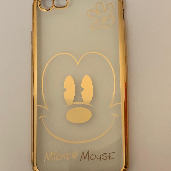 capa silicone michey mouse gold iphone 6 6s