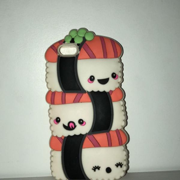 capinha de sushi para iphone 6/6s tamanho regular
