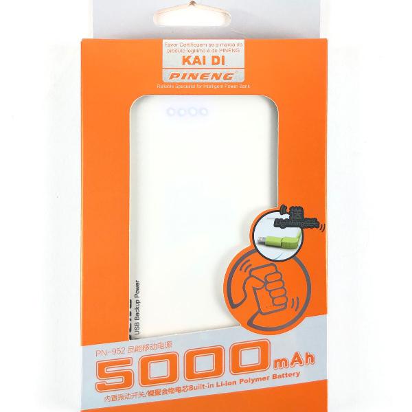 carregador portátil power bank pineng 5000mah