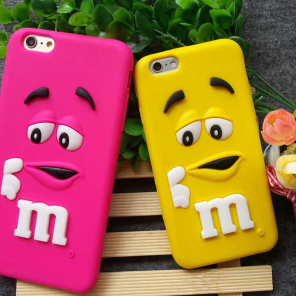 case capa emborrachada iphone 7 disney m&amp;m's