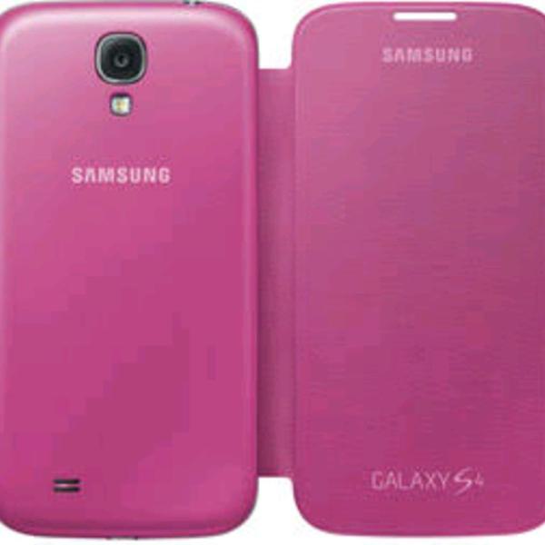 case flip rosa para s4