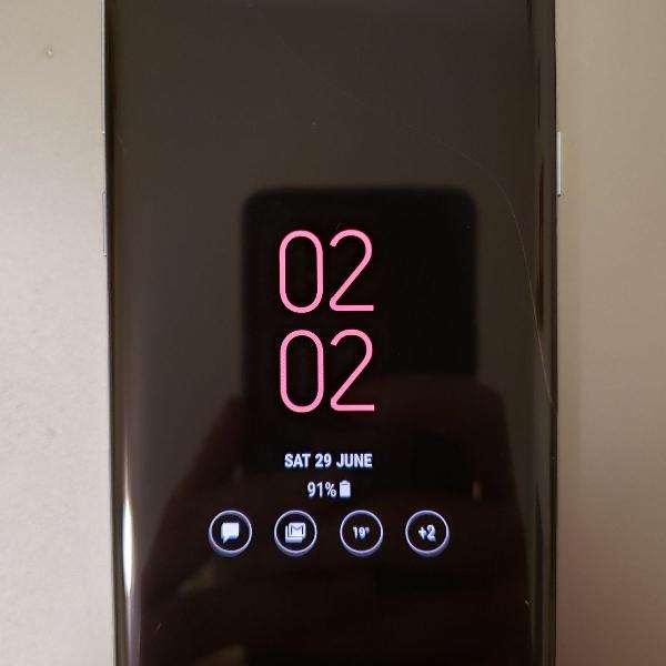 galaxy s8 azul claro / 64GB - tela trincada