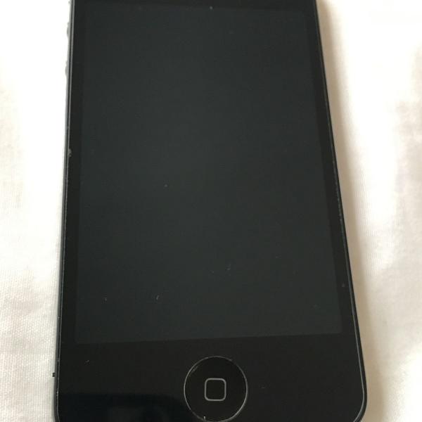iphone 4 s, 8 gb, br, preto, com película de vidro vx case