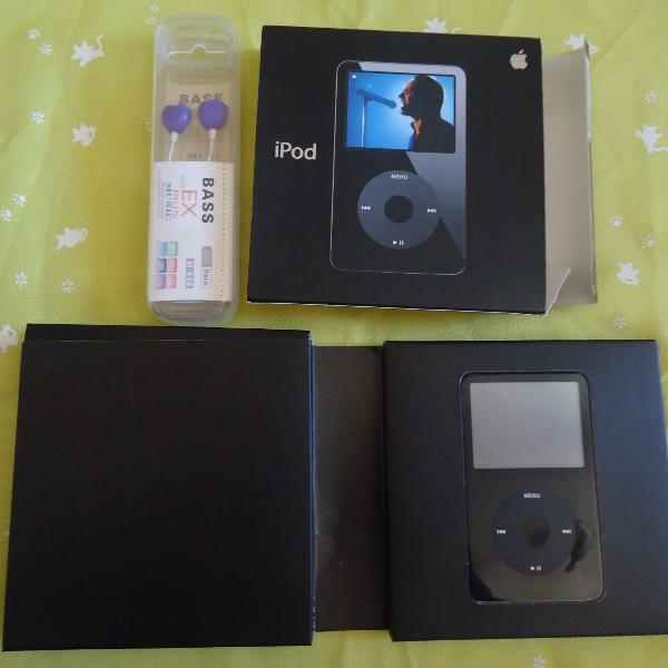 ipod classic vídeo - apple série u2 - preto- 60gb