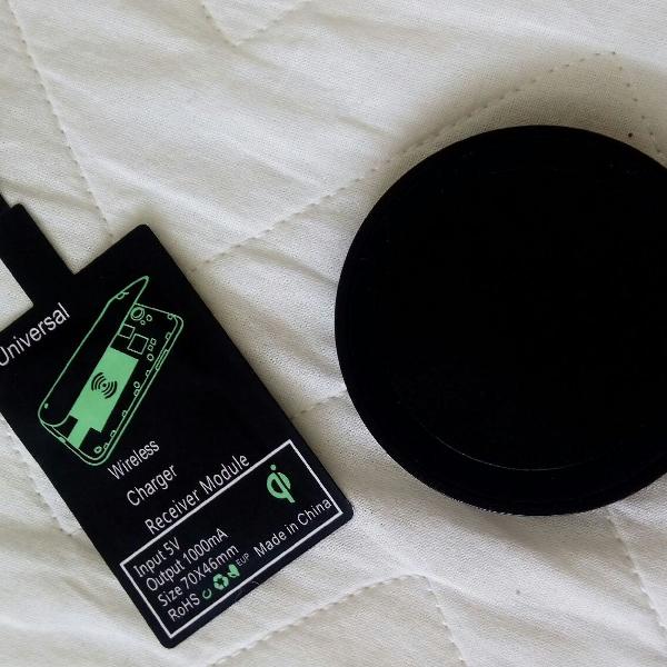 kit carregador sem fio para android ou iphone