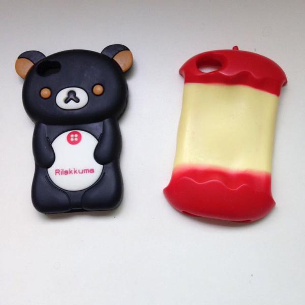 kit case iphone 4/4s de silicone