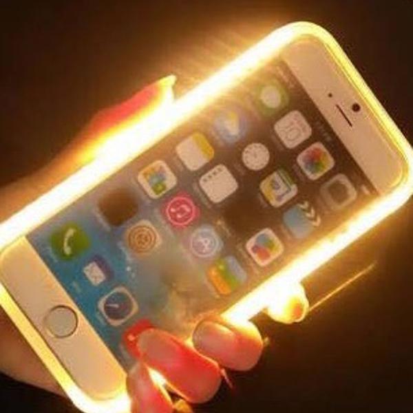 lume case para iphone 6 rosê iluminada